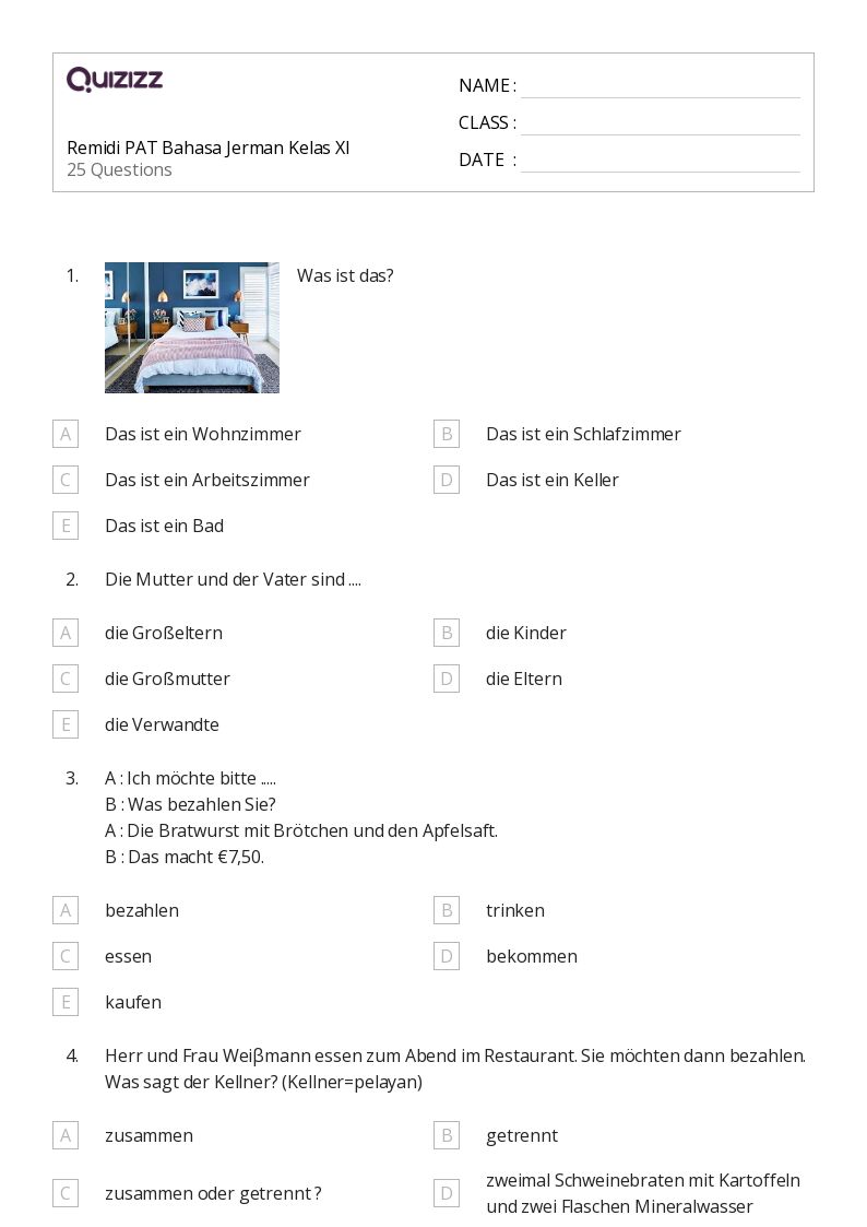 Menguasai Bahasa Jerman Kelas XI Semester 1: Panduan Lengkap dengan Contoh Soal Menguasai Bahasa Jerman Kelas XI Semester 1: Panduan Lengkap dengan Contoh Soal