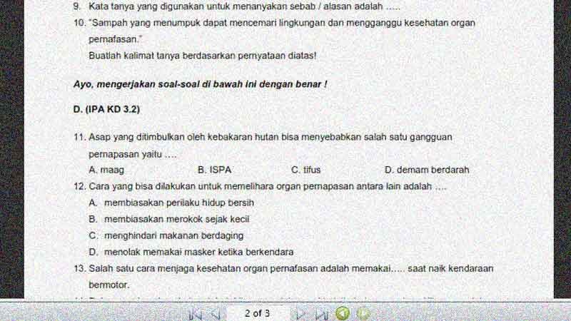 Memperdalam Pemahaman: Kumpulan Soal Kelas 5 SD Tema 2 Subtema 3 – Udara Bersih Bagi Kesehatan Memperdalam Pemahaman: Kumpulan Soal Kelas 5 SD Tema 2 Subtema 3 – Udara Bersih Bagi Kesehatan