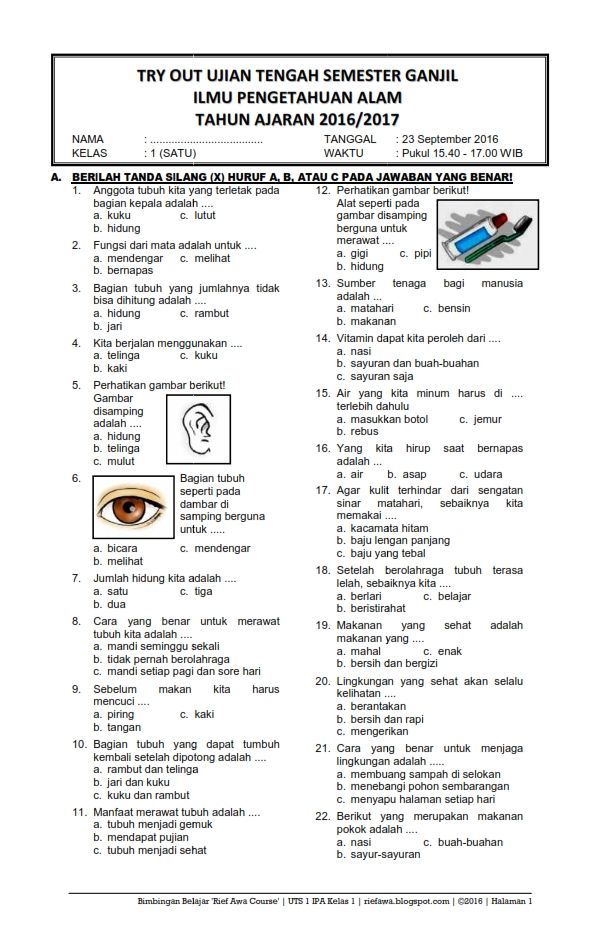 Menyongsong Akhir Semester: Panduan Lengkap Contoh Soal Ulangan Umum Kelas 1 SD Semester 2 Menyongsong Akhir Semester: Panduan Lengkap Contoh Soal Ulangan Umum Kelas 1 SD Semester 2