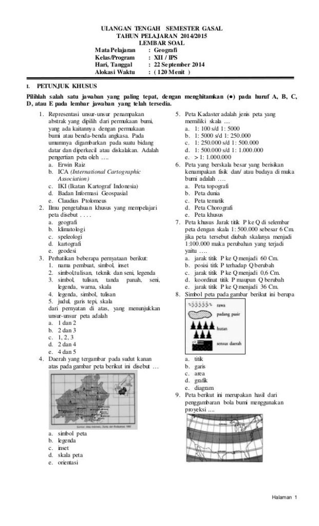 Bocoran 15 Soal UAS Geografi Kelas XII Semester 1 yang Sering Keluar Ternyata Mudah Banget
