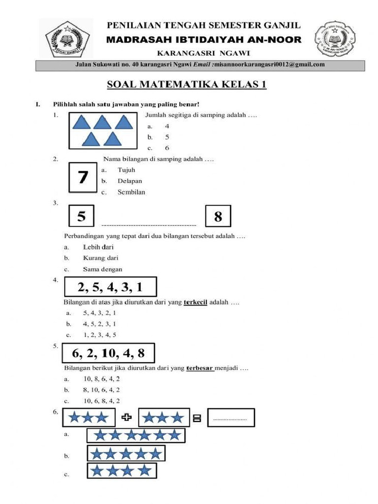 Rahasia Lulus! Contoh Soal Math Cambridge Kelas 1 Paper 1 yang Sering Muncul di Ujian 2026